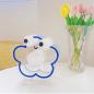 Preview: Großhandel B2B dekorative Acryl Stifthalter Organisator blau blume Augen design